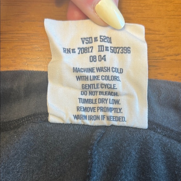 Black Velour Low Rise Flare Pants with Logo from Victoria’s Secret - Picture 9 of 11